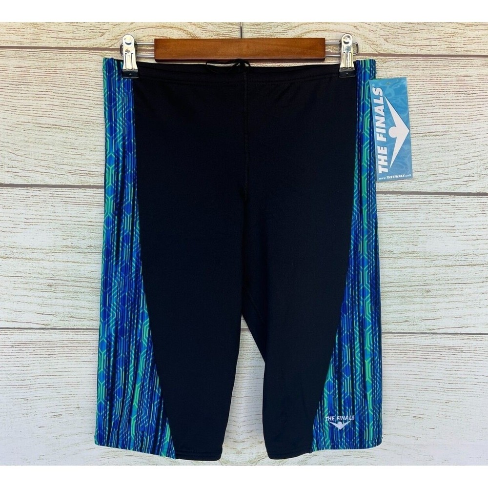 The Finals Swim Shorts Mens Size 38 Zircon Blue Grn Jammer Swimsuit Shorts New